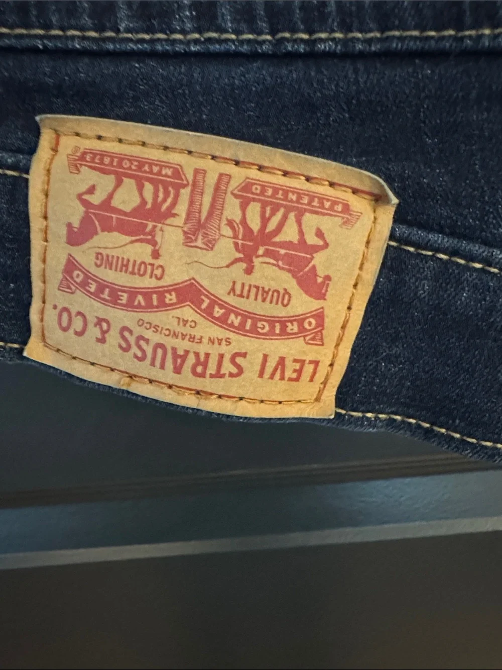 Levi's Women's Dark Indigo Boyfriend Jeans